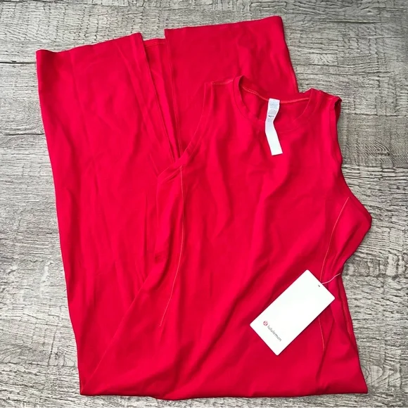 lululemon athletica | Dresses | Nwt Lululemon All Aligned Midi Dress Dkrd  Dark Red 6 8 12 | Poshmark